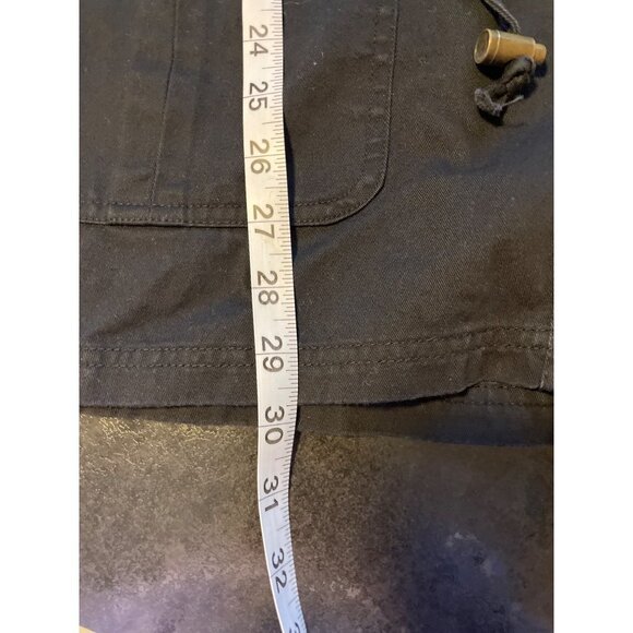 Denim & Co Black Long Safari Button Front Jacket Sz 1X - Picture 9 of 9
